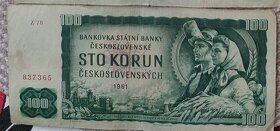 Bankovky 100kčs-1961-3 - 2