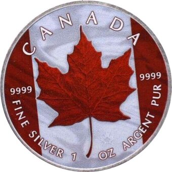Investicne striebro mince minca Maple Leaf - 2