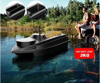 Zavážacia loďka V030 s GPS a SONAR 20 000mAh čierna NOVINKA - 2