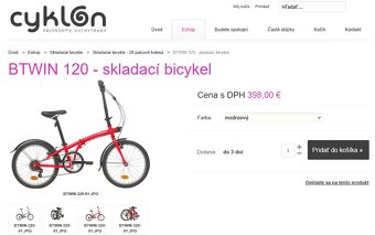BTWIN 120 - skladací bicykel - 2