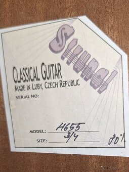 3/4 klasicka gitara, Strunal Luby 4655 - 2