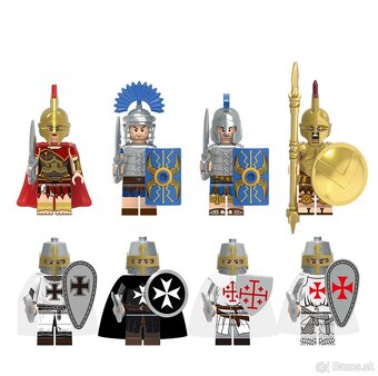 Figúrky Rytieri 2 (8ks) - typ lego, nové, nehrané - 2
