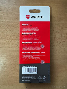 Nôž na rezanie WURTH+čepielky set - 2