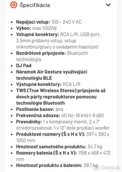 Jbl 1000 párty box - 2