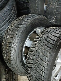 ❄️zimné 4ks alu disky 5x112 r16 pneu 215/60 r16 - 2