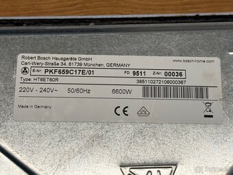 Varná doska BOSCH PKF659C17E/01 biela - 2