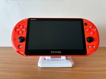 PS Vita 2000 slim neon orange s príslušenstvom - 2