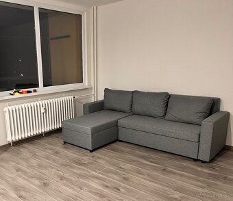 Nový rozkladací rohový gauč, úložný priestor, sivý - 2