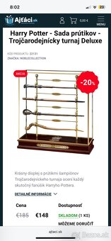 Predám zberateľskú sklenenú vitrínu Harry Potter - 2