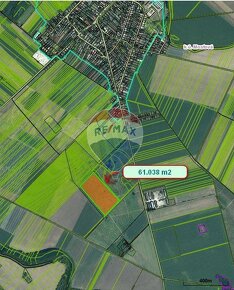 Na predaj poľnohospodárska pôda v obci Mostová  61.038 m2 - 2