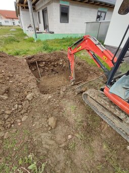 Prenájom mini bagra kubota - 2