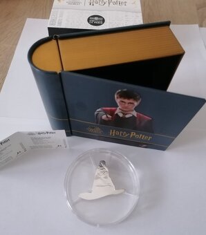 zlato striebro minca proof Harry Potter klobúk 2022 - 2