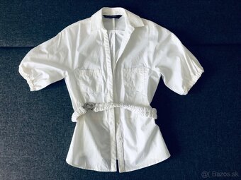 2x elegantné bavlnené blúzky ZARA vel S - 2