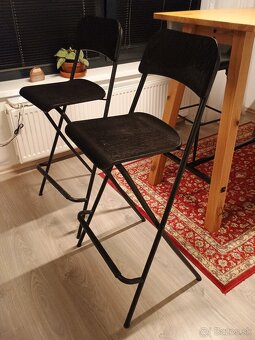 Skladacie barové stoličky IKEA 3ks - 2
