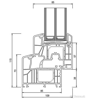 LACNO predám Nove plastové okna 7komorové 3-sklo LACNO - 2