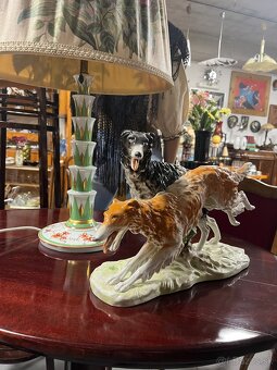 Porcelanová soška Barzoje - 2