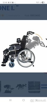 Polohovateľný invalidný vozík - 2