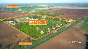 CREDA | predaj priemyselné pozemky od 5 000 m2, Palárikovo - 2