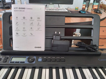 Klávesy CASIO CT-S300 + stojan + kábel USB MIDI - 2