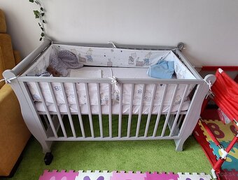 Detská postieľka + matrac, paplón, obliečky - 2