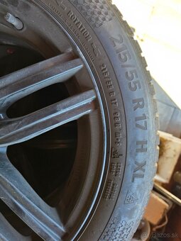 5x112 R17 superb passat 215/55R17 zimne - 2