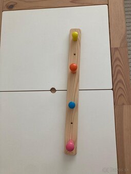 Detský stolík, stoličky, polička, vešiak - IKEA - 2
