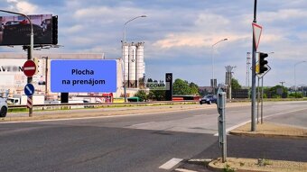 Prenájom reklamnej plochy na budove – Poprad, hlavný ťah I/1 - 2