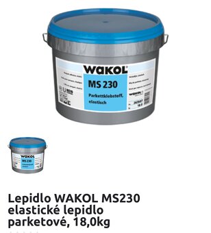 Lepidlo na drevené parkety Wakol - 2