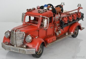 Retro kovový model - Hasiči XXL - 2