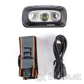Inteligentná nabíjacia LED čelovka so senzorom pohybu - 2