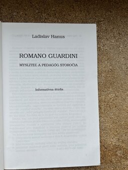 Ladislav Hanus : Romano Guardini. Mysliteľ a pedagóg - 2