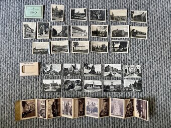 Turistické skládacie leporelá, fotografické bedekre - 13ks - 2