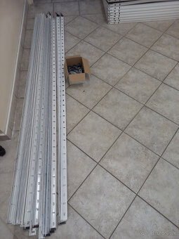 Policové regály 2000 x 1000 x 400 mm, 6 políc, biely - 2