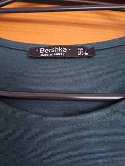 Tmavozelené šaty veľkosť L - 2