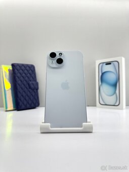 iPhone 15 128GB BLUE ORIGINÁL STAV+PRÍSLUŠENSTVO - 2