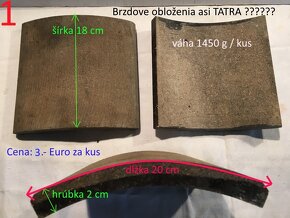 Brzdové a spojkové obloženia Tatra - PV3S - Liaz - 2