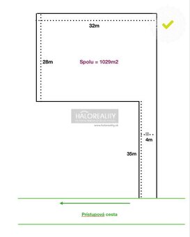 HALO reality - Predaj, pozemok pre rodinný dom 900 m2 Hani - 2