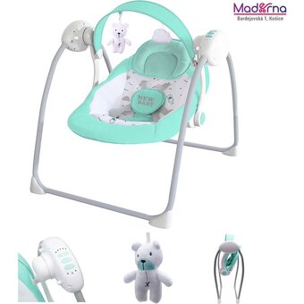 New Baby Teddy Mint hojdacie kreslo - 2