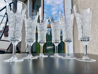 krištáľ - krištáľové poháre, bez poškodenia - 2