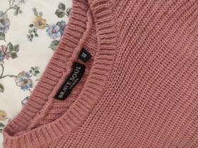 Ružový sveter svetrík pulóver - 2