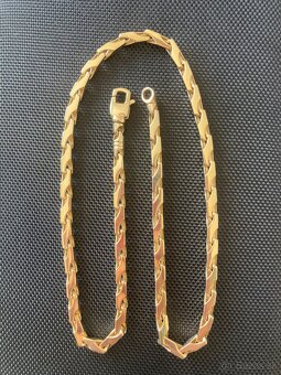 Retiazka, zlatá, 60,28g - 585/1000, 54+4cm, s puncom - 2