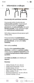 Stol na strihanie psa - 2