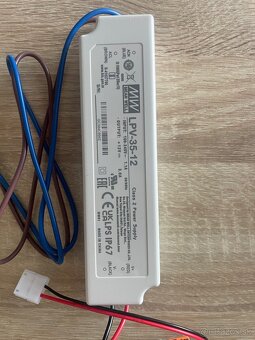 Trafo set pre LED pásiky – MEAN WELL + kábel s vypínačom - 2