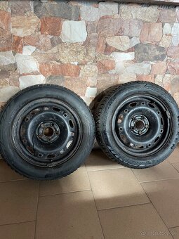 Plechové disky 14” + zimné pneu NEXEN Winguard 185/60 R14 - 2