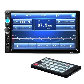 Auto radio 7" 2din dotykove USB SD Bluetooth prehrava video - 2