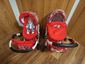 Veľký kočík pre bábiky, mega pevný. - 2