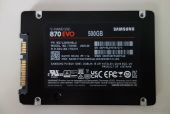 500GB SSD SAMSUNG 870 Evo 2.5" SATA - Nový - 2