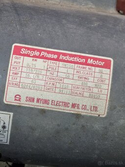 elektromotor jednorazový 0,75kw, rpm 1410 - 2