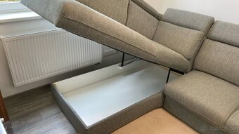 šedá rozkladacia sedačka - 2