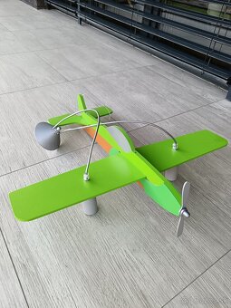 Detská lampa - zelené lietadlo - 2